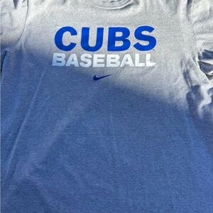 Nike Gray Cubs Baseball Tee
